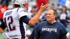 Tampa Bay Buccaneers quarterback Tom Brady and New England Patriots head coach Bill Belichick