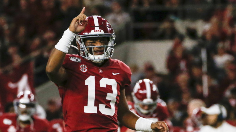 PFF on X: With the 5th selection in the 2020 NFL Draft, the Miami Dolphins  select Tua Tagovailoa, QB, Alabama  / X