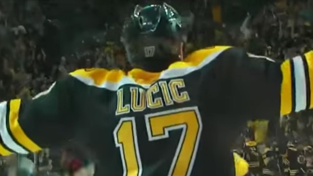 Bruins winger Milan Lucic