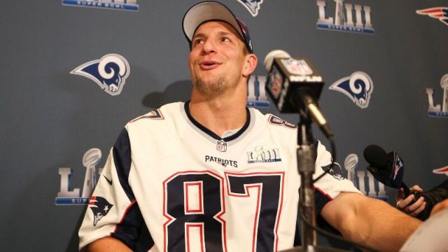 Former New England Patriots tight end Rob Gronkowksi