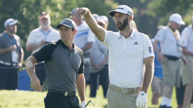 Rory McIlroy and Dustin Johnson