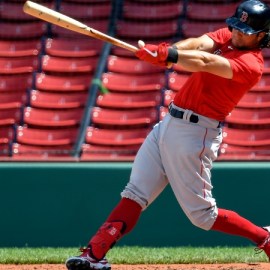 Boston Red Sox left fielder Andrew Benintendi