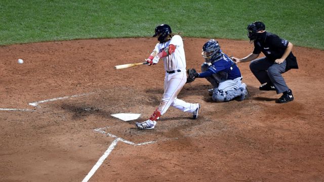 Boston Red Sox infielder Jonathan Arauz