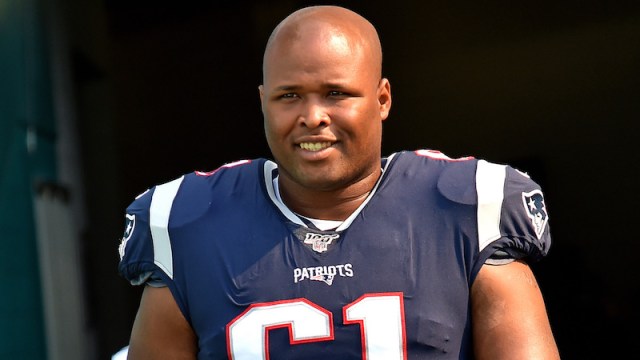 Patriots right tackle Marcus Cannon