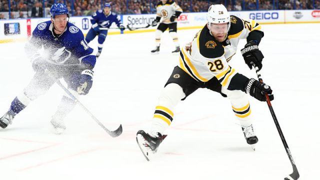 Boston Bruins forward Ondrej Kase