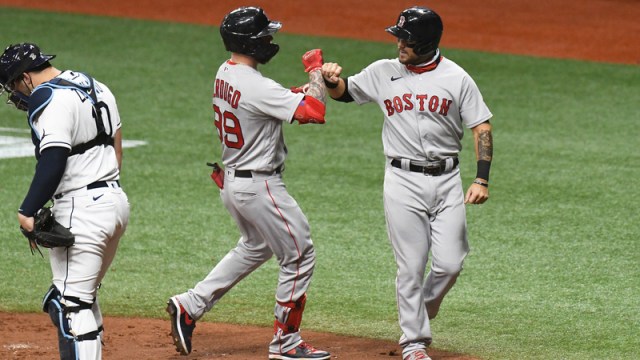 Boston Red Sox's Alex Verdugo, Michael Chavis