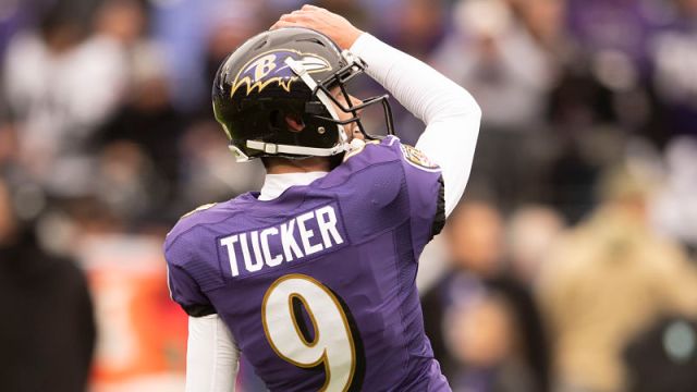 Baltimore Ravens kicker Justin Tucker
