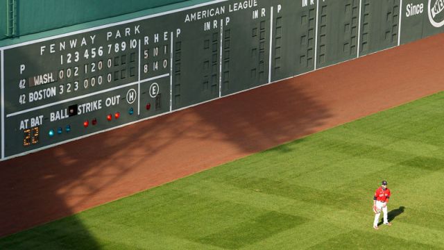 Boston Red Sox center fielder Alex Verdugo