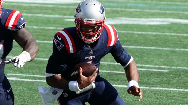 New England Patriots quarterback Cam Newton