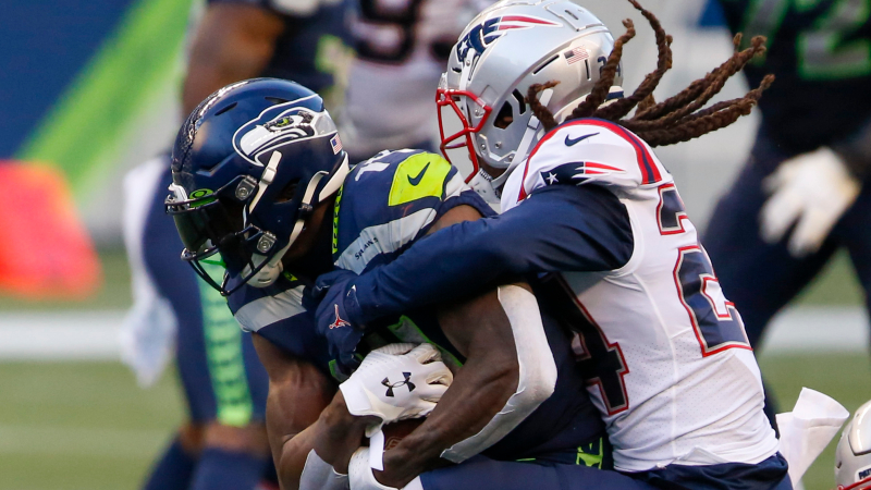 In a battle of 'warriors,' Seahawks receiver DK Metcalf makes a statement  vs. Patriots' Stephon Gilmore