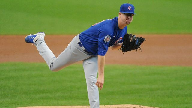 Chicago Cubs starting pitcher Alec Mills