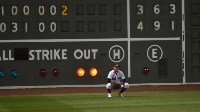 Boston Red Sox left fielder Michael Chavis