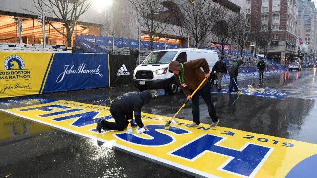 Boston Marathon finish line
