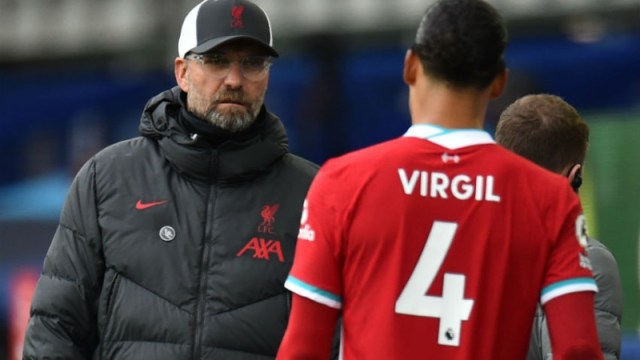 Liverpool manager Jurgen Klopp and defender Virgil van Dijk