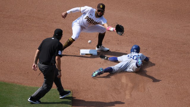 San Diego Padres Shortstop Fernando Tatis Jr. And Los Angeles Dodgers Right Fielder Mookie Betts