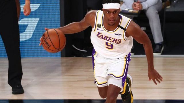 Los Angeles Lakers point guard Rajon Rondo