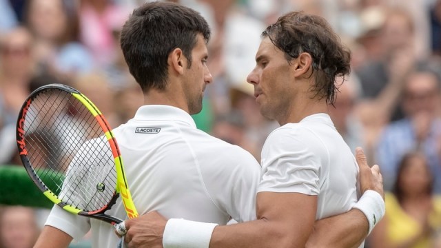 Novak Djokovic, Rafael Nadal at Wimbledon