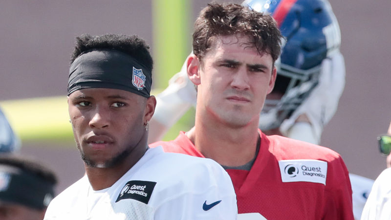 Truth behind bar photo of Giants' Saquon Barkley, Daniel Jones