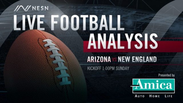 Amica Live Football Analysis NE vs AZ 1:00pm Sunday