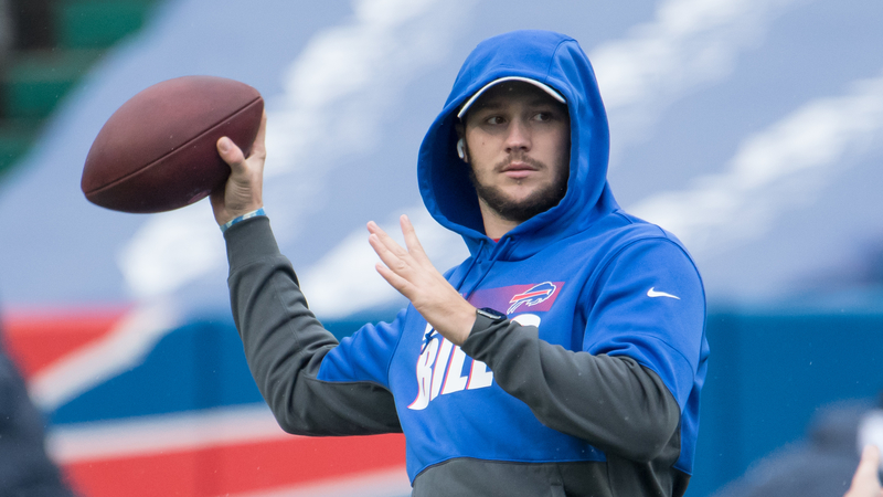 Josh Allen Warming Up For The Buffalo Blue Jays?