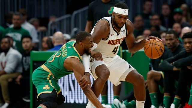 Denver Nuggets forward Paul Millsap, Boston Celtics guard Kemba Walker