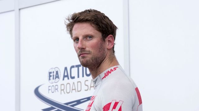 Formula One driver Romain Grosjean