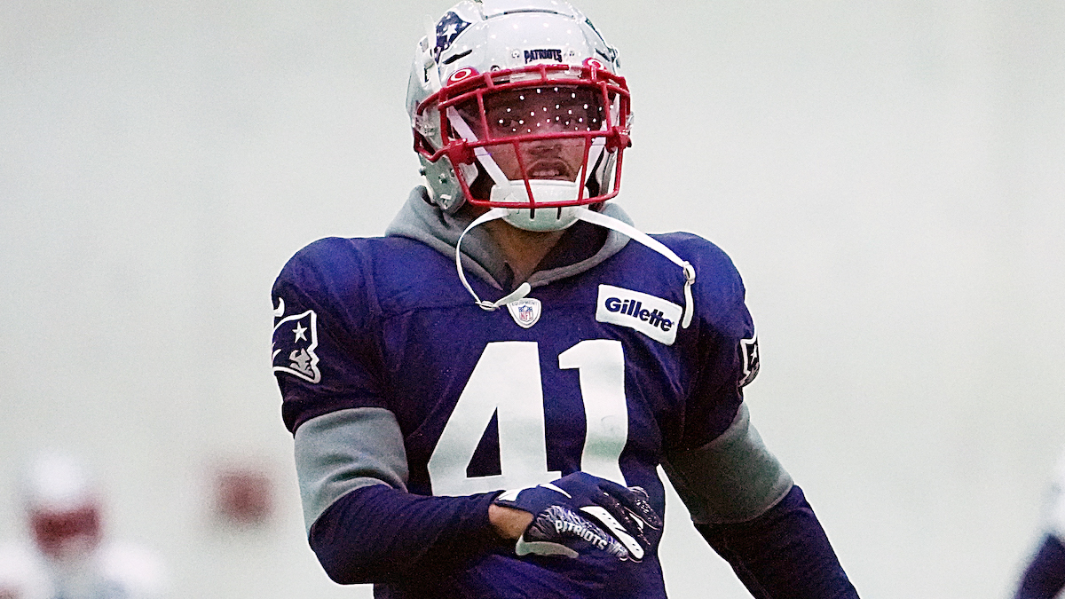 New England Patriots defensive back Myles Bryant (41) during the