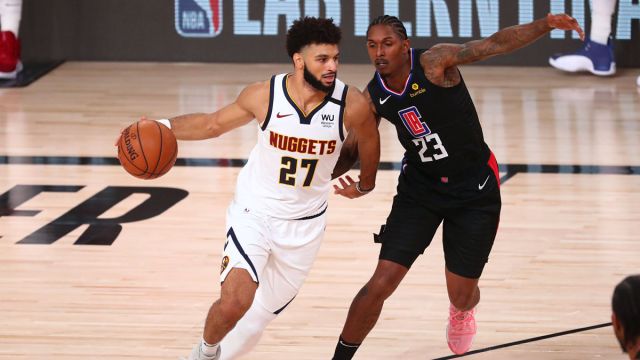 Denver Nuggets guard Jamal Murray and Los Angeles Clippers guard Lou Williams