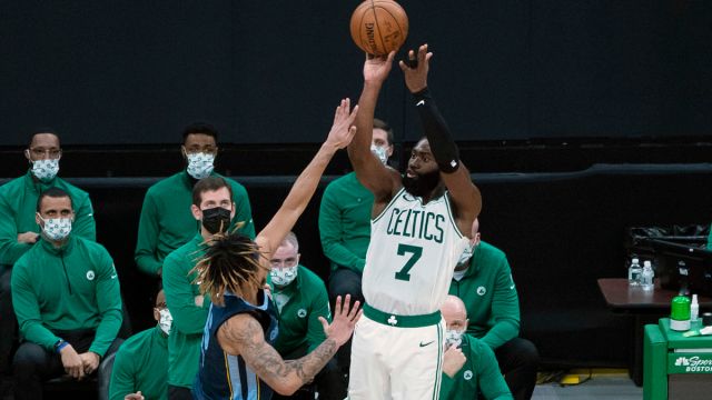 Boston Celtics shooting guard Jaylen Brown