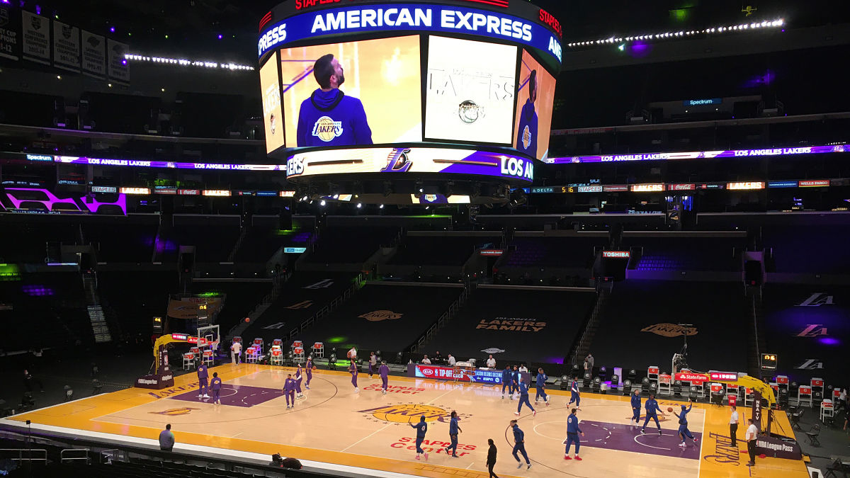 Lakers won't reveal 2020 Championship banner until fans are back - Silver  Screen and Roll