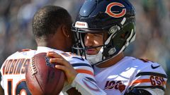 Chicago Bears wide receiver Allen Robinson and quarterback Mitchell Trubisky