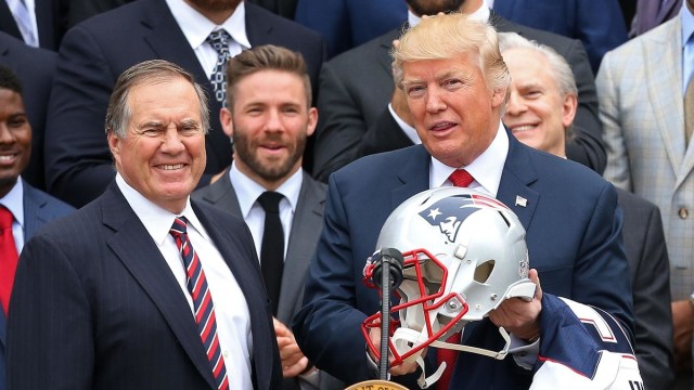 New England Patriots NFL Bill Belichick And Donald Trump
