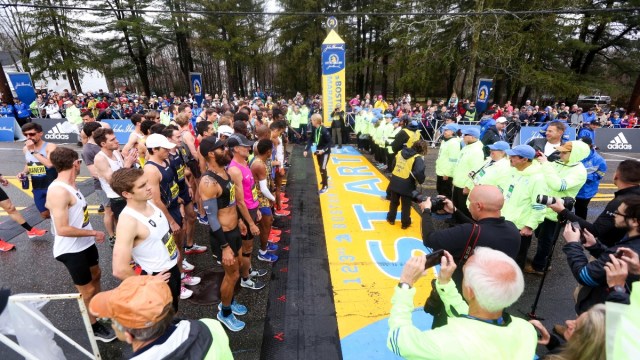 Boston Marathon starting line