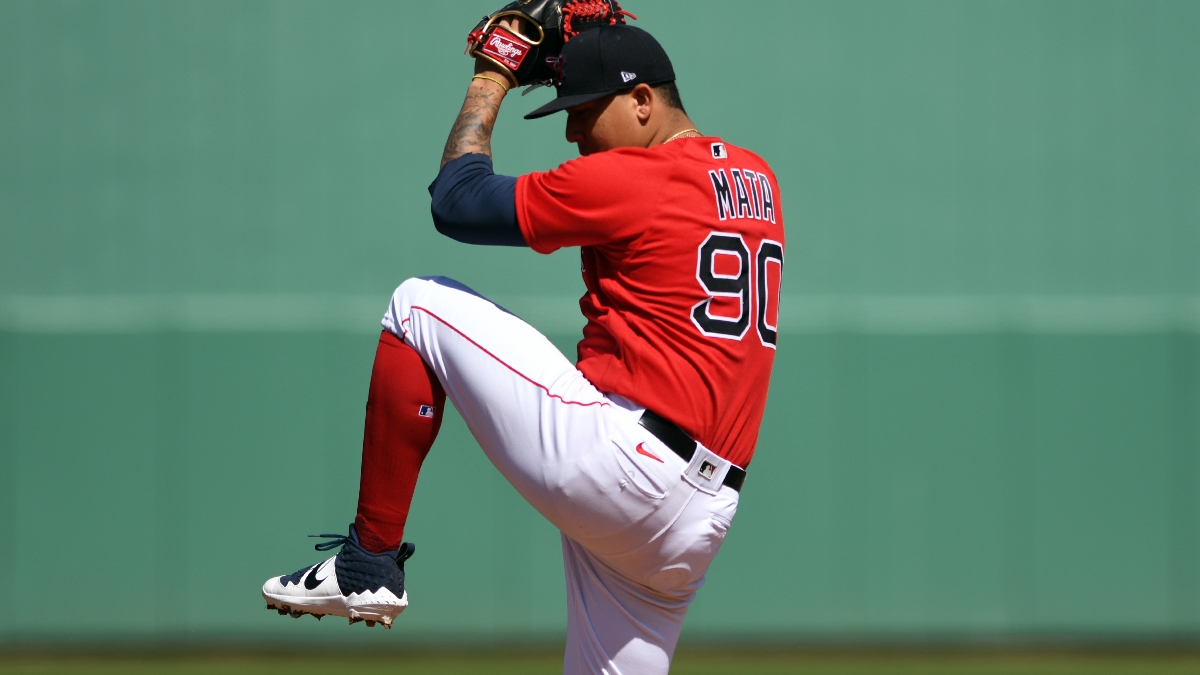 Worcester Red Sox RHP Bryan Mata throws a pitch during game 1 of a