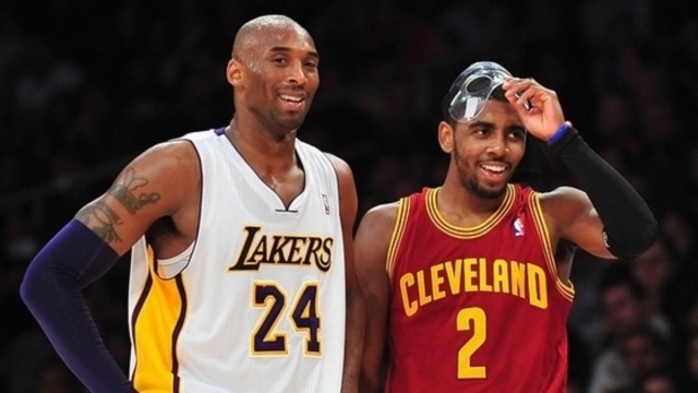 Los Angeles Lakers legend Kobe Bryant, Brooklyn Nets guard Kyrie Irving