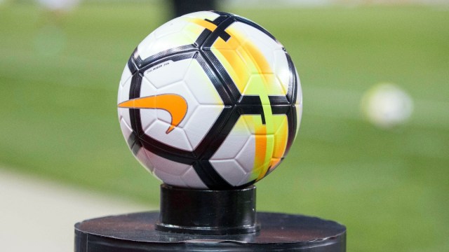 General view of a soccer ball
