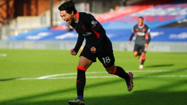 Liverpool forward Takumi Minamino