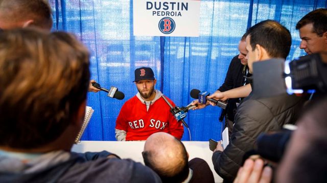 Boston Red Sox second baseman Dustin Pedroia