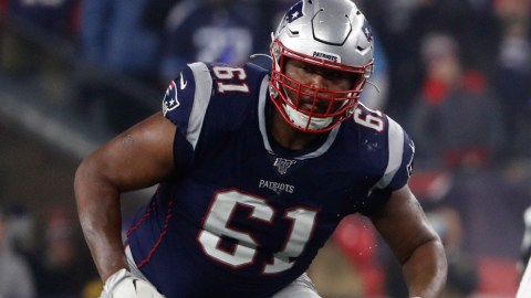 New England Patriots offensive tackle Marcus Cannon