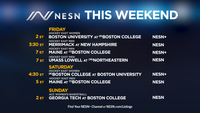 NESN College Sports Lineup