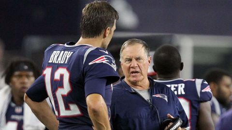 Tampa Bay Buccaneers quarterback Tom Brady and New England Patriots head coach Bill Belichick