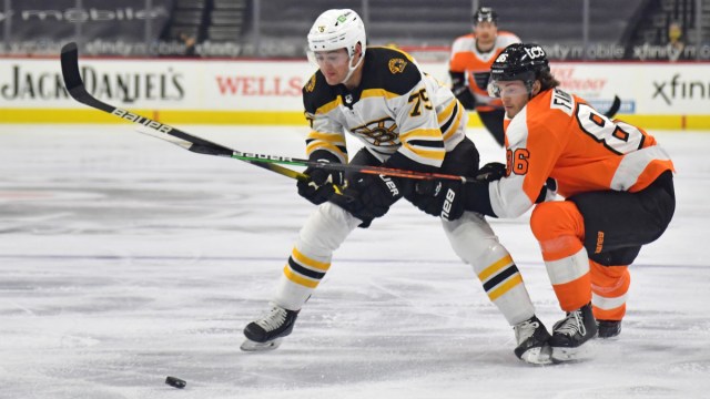 Boston Bruins defenseman Connor Clifton, Philadelphia Flyers winger Joel Farabee
