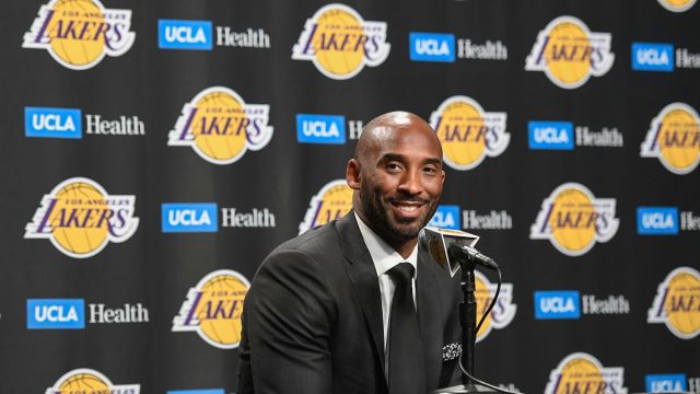 Former Los Angeles Lakers player Kobe Bryant
