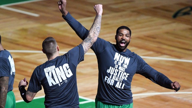 Boston Celtics forward Tristan Thompson, Daniel Theis