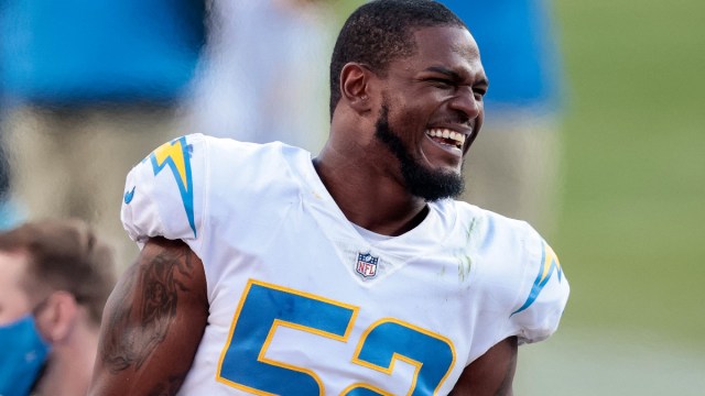 Los Angeles Chargers middle linebacker Denzel Perryman