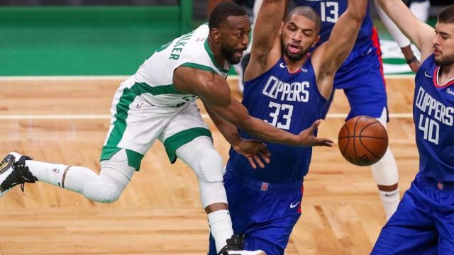 Boston Celtics guard Kemba Walker, Clippers forward Nicolas Batum