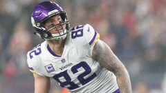 Free-agent tight end Kyle Rudolph vs. Patriots