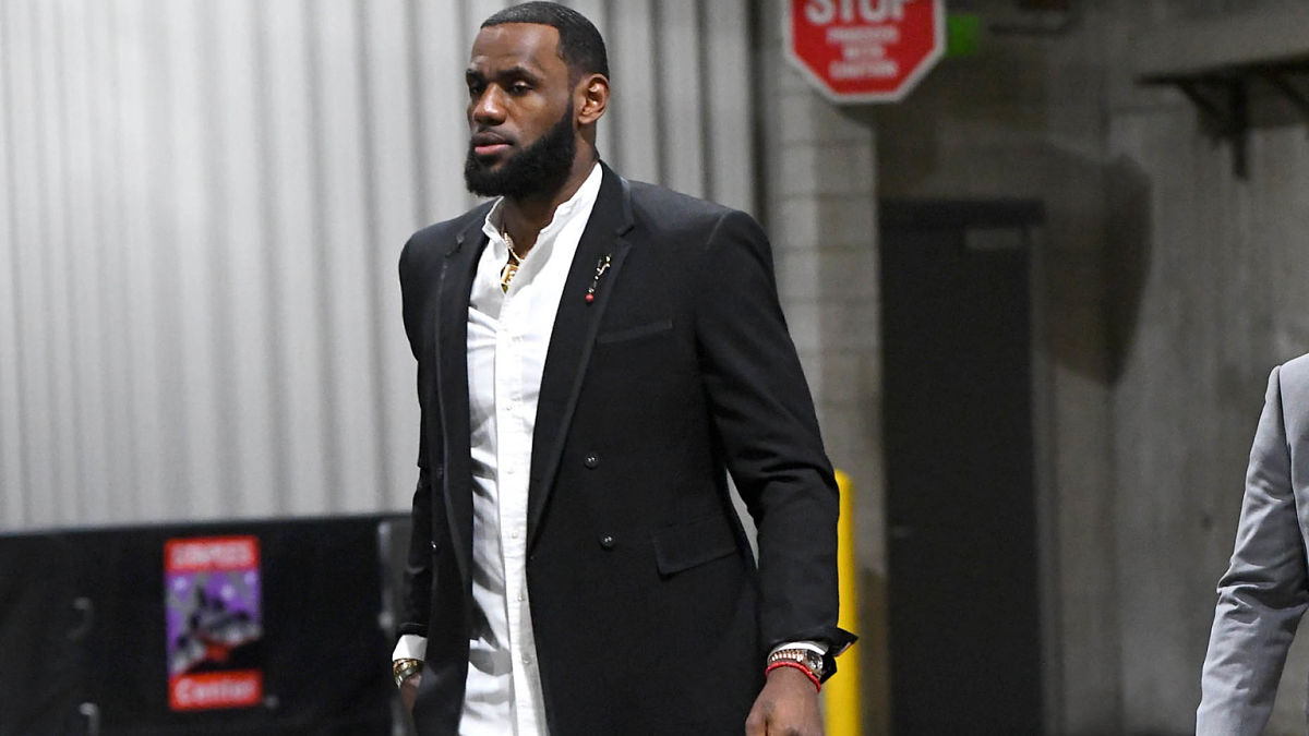 LeBron James Sports Red Sox Hat After Lakers Loss