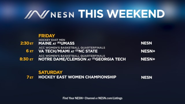NESN college sports lineup