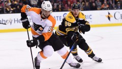 Boston Bruins winger David Pastrnak, Philadelphia Flyers defenseman Shayne Gostisbehere